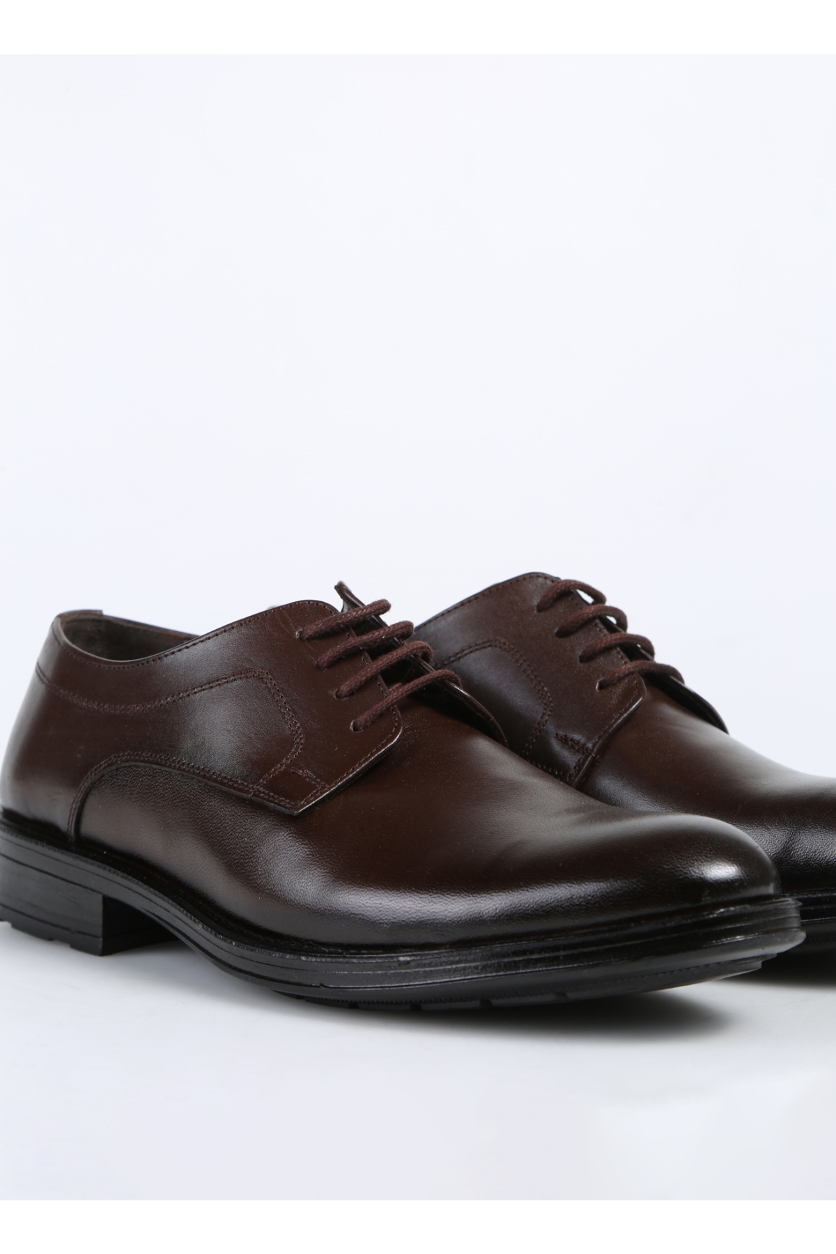 Kahverengi Erkek Deri Klasik Ayakkabı MUND - Görsel 6