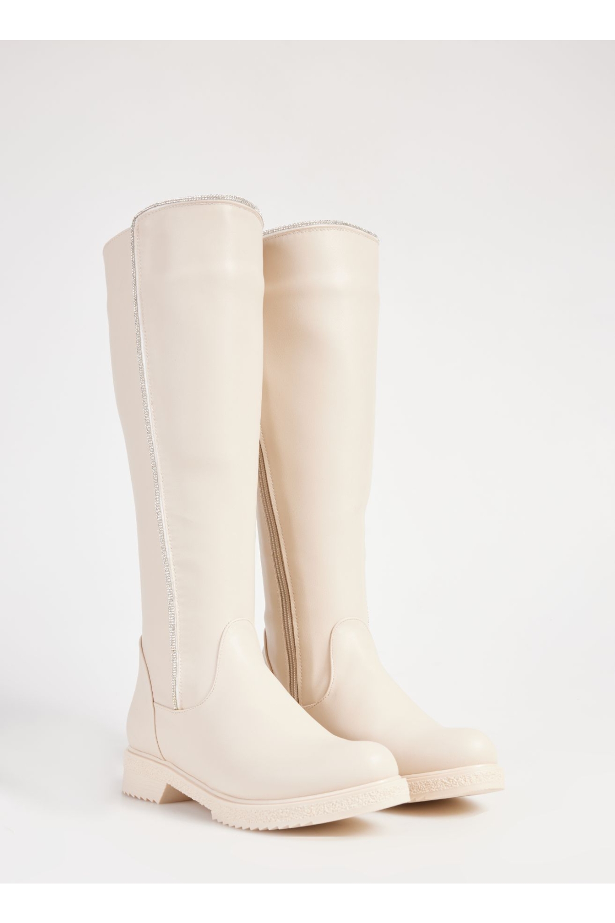 Ekru Kadın Çizme CLARI - Görsel 3