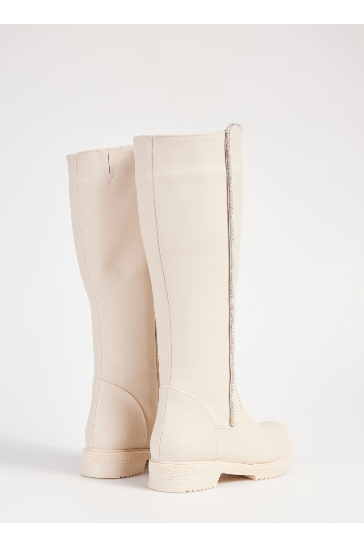 Ekru Kadın Çizme CLARI - Görsel 5