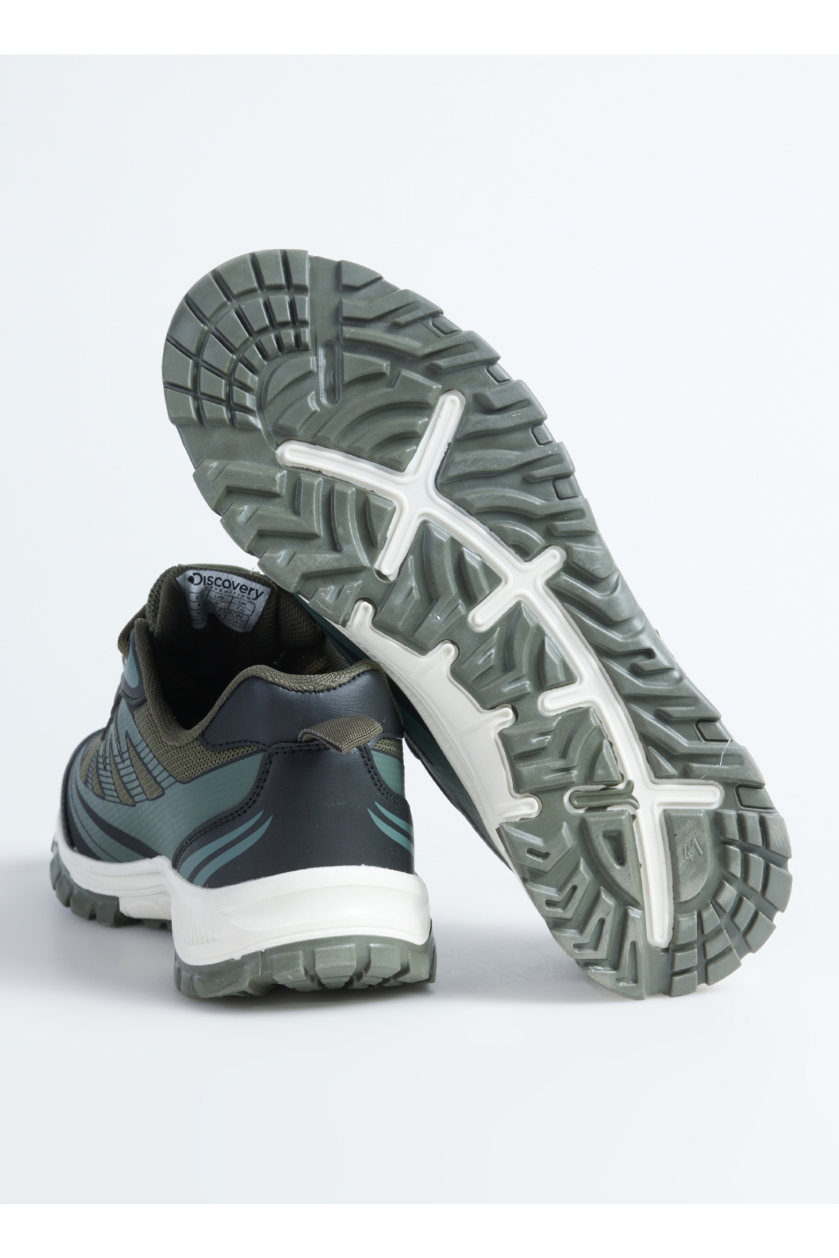 G-VARANASI-FARON Haki Suni Deri - Tekstil Erkek Outdoor Ayakkabısı - Görsel 5