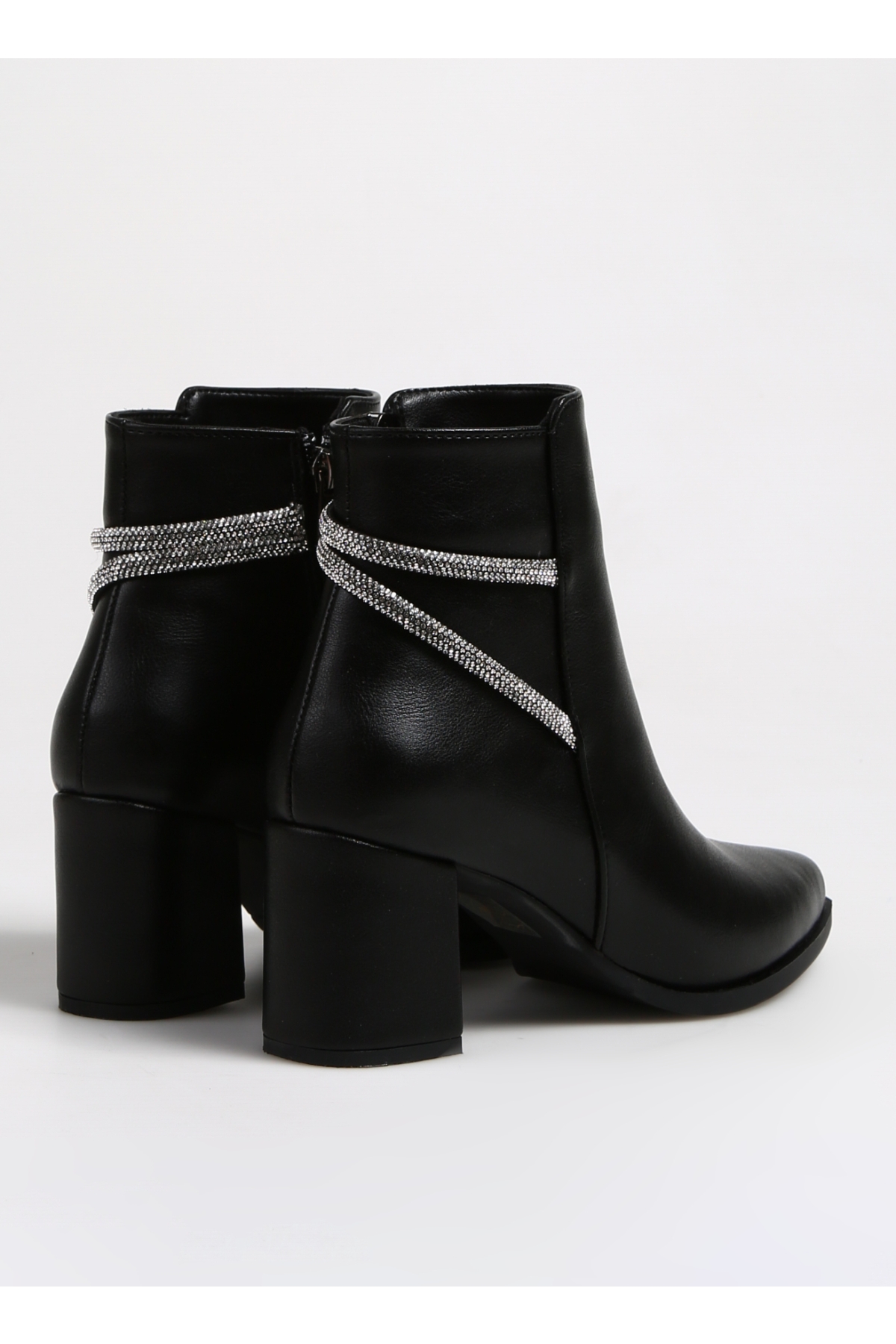 Siyah Kadın Topuklu Bot CHURCH - Görsel 4
