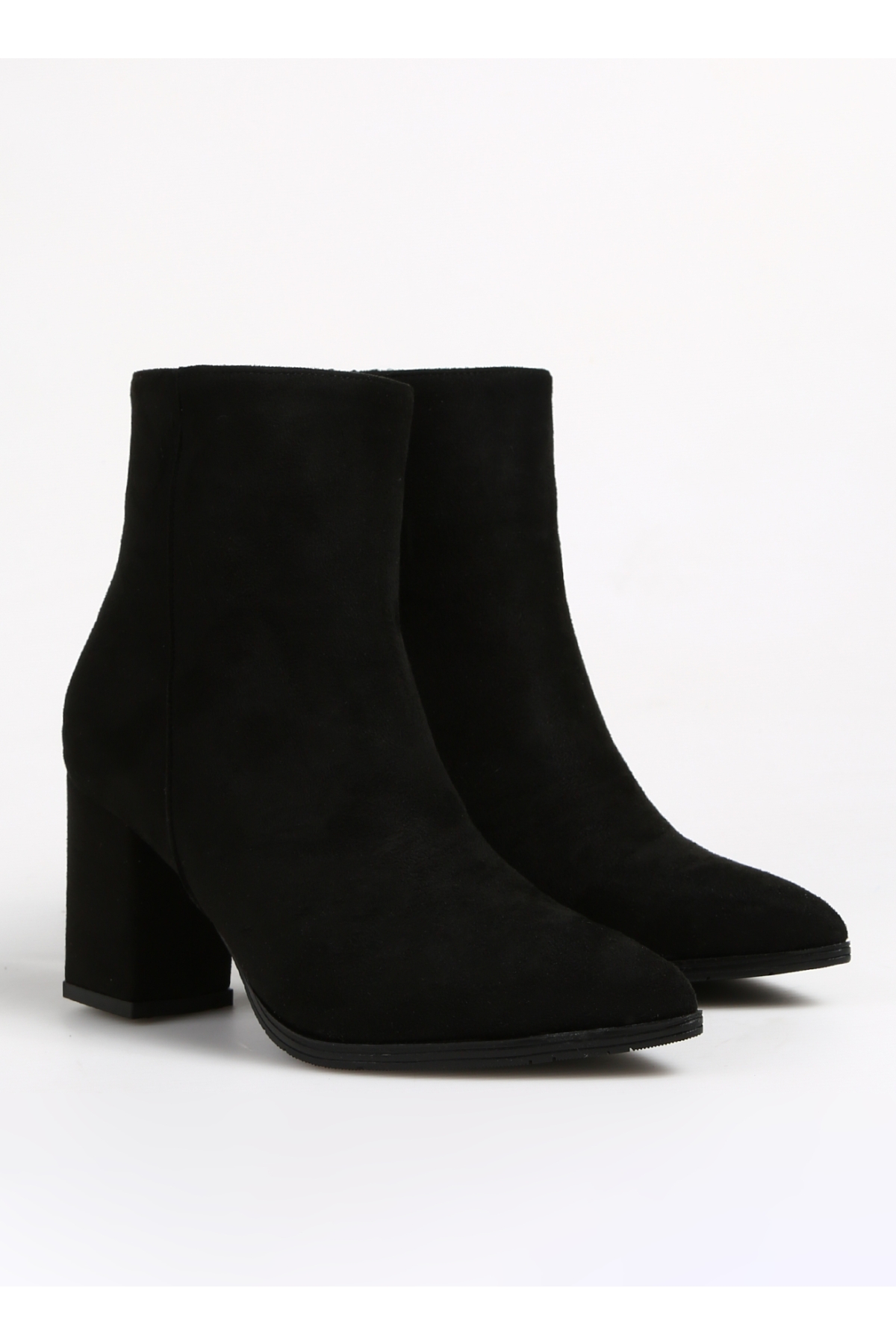 Siyah Kadın Topuklu Bot GRILO SUET - Görsel 3