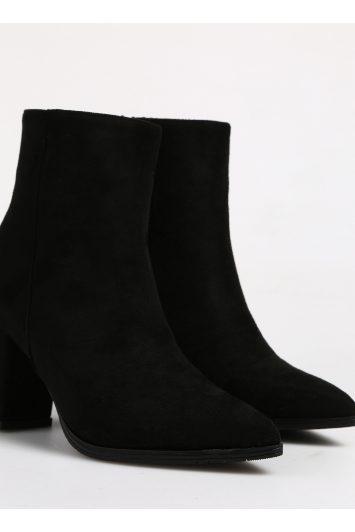 Siyah Kadın Topuklu Bot GRILO SUET - Görsel 6