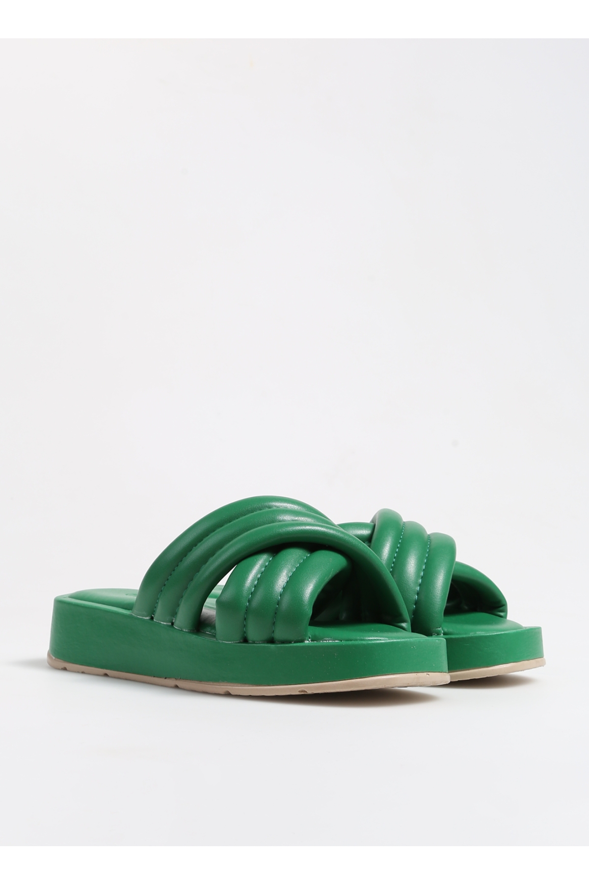 Yeşil Kadın Terlik FREDICE - Görsel 3