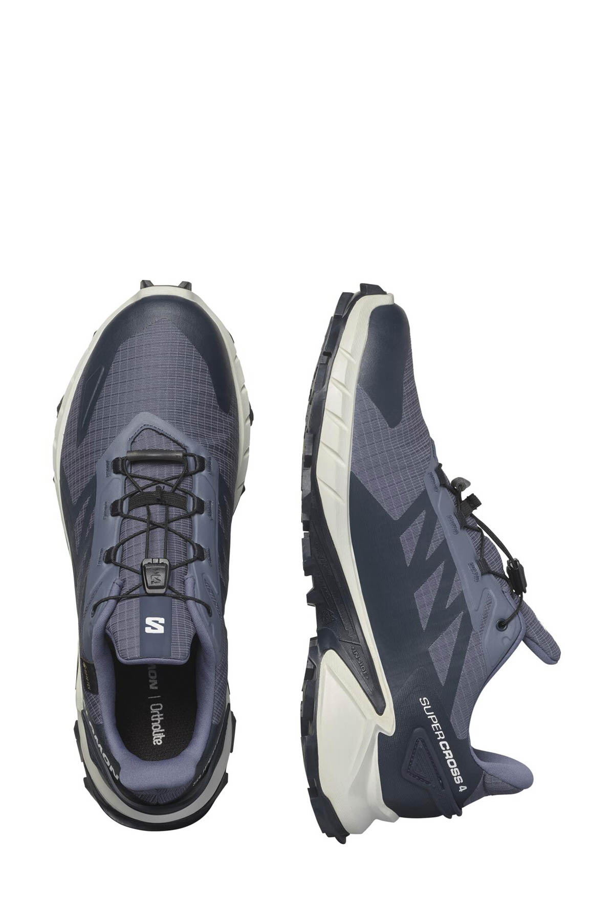 Salomon SUPERCROSS 4 GORE-TEX Gri Erkek Outdoor Ayakkabı - Görsel 6