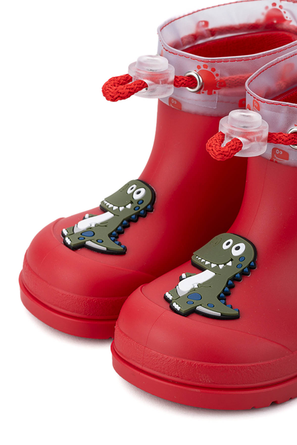 MENDI DINO Kırmızı Erkek Çocuk Yağmur Çizmesi - Görsel 4