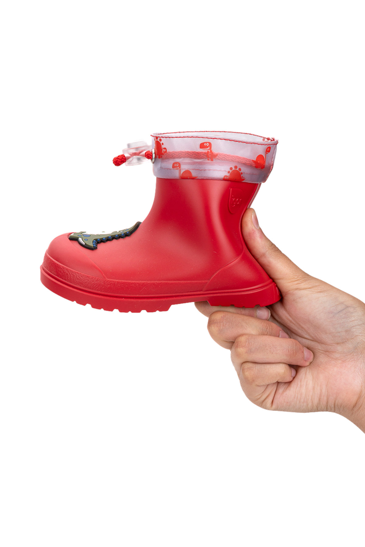 MENDI DINO Kırmızı Erkek Çocuk Yağmur Çizmesi - Görsel 7