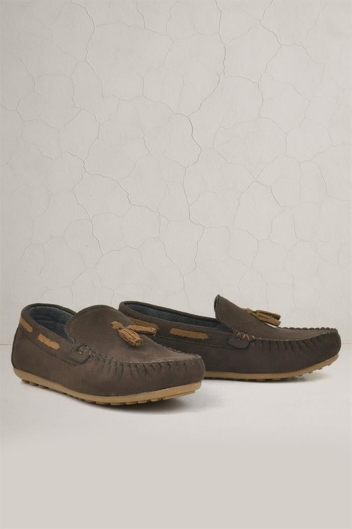 Kahverengi Erkek Çocuk Makosen Ayakkabı - Görsel 2