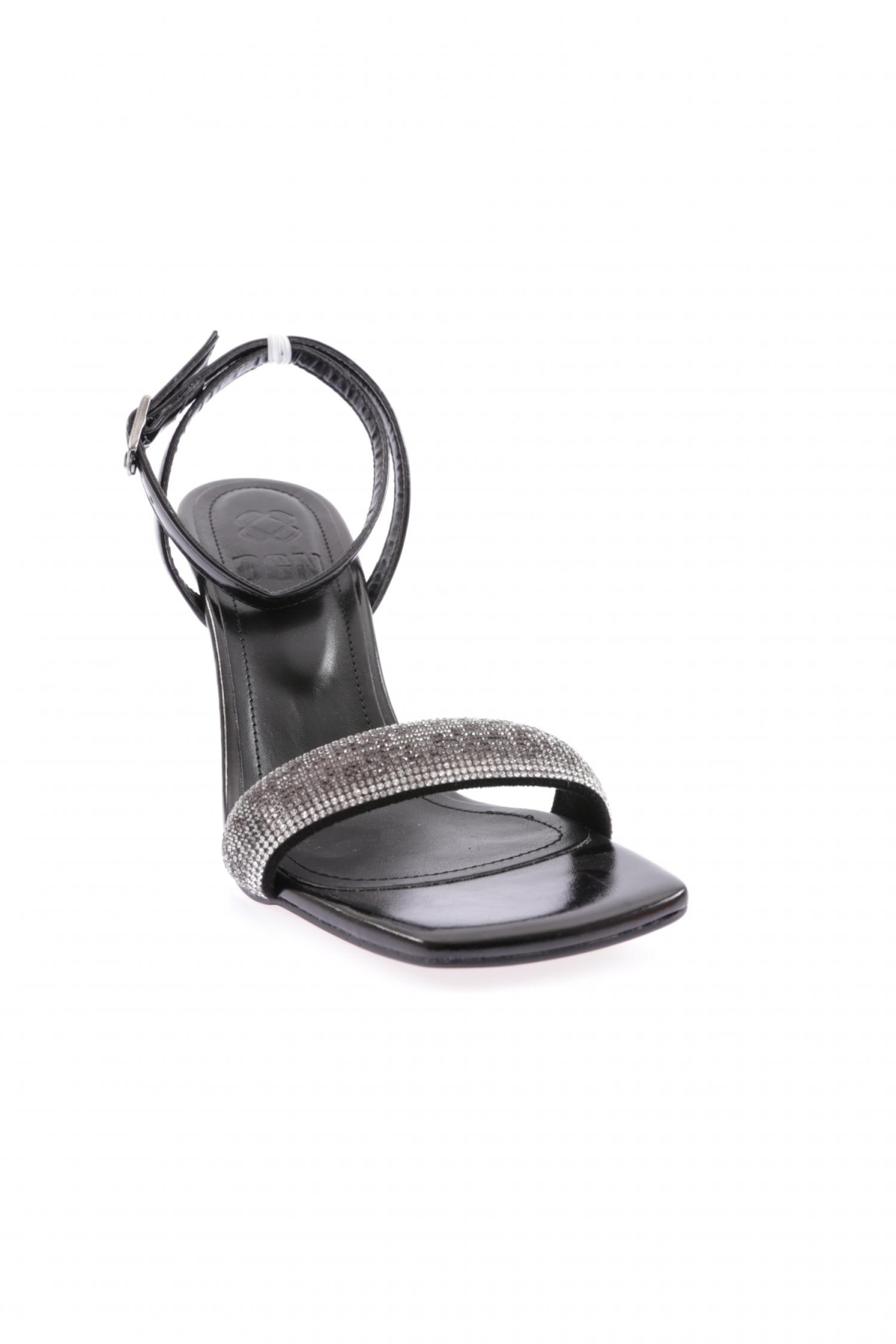 5161-1-23Y Kadin Silver Taşli Bilekten Bağli Topuklu Ayakkabi - Görsel 3