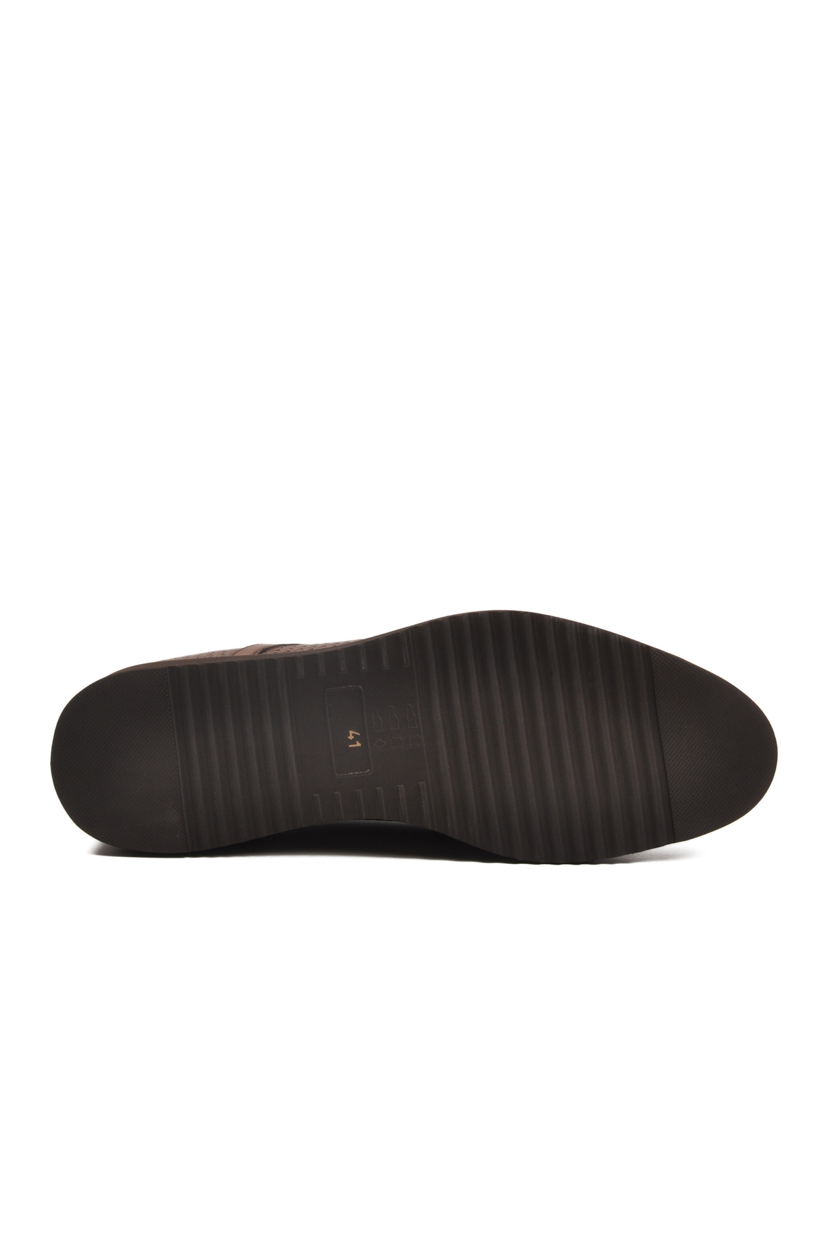 Taba Hakiki Deri Bağcıklı Erkek Klasik Ayakkabı - Görsel 6