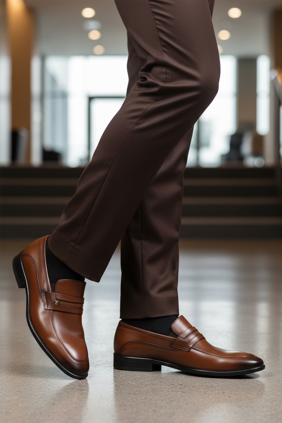 Taba Hakiki Deri Erkek Klasik Ayakkabı - Görsel 4