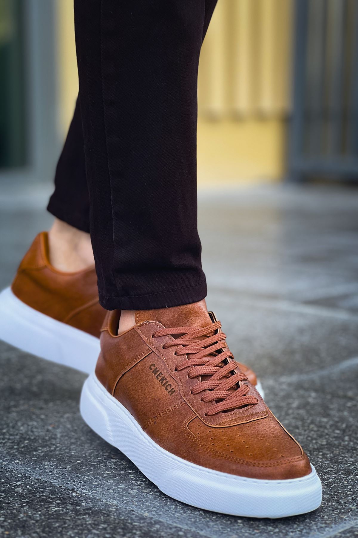 Bağcıklı Erkek Günlük Ayakkabı Taba - Görsel 2