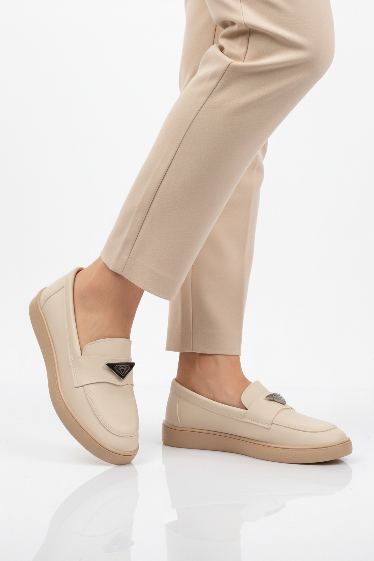 Aspor Bej Kadın Casual Ayakkabı - Görsel 2