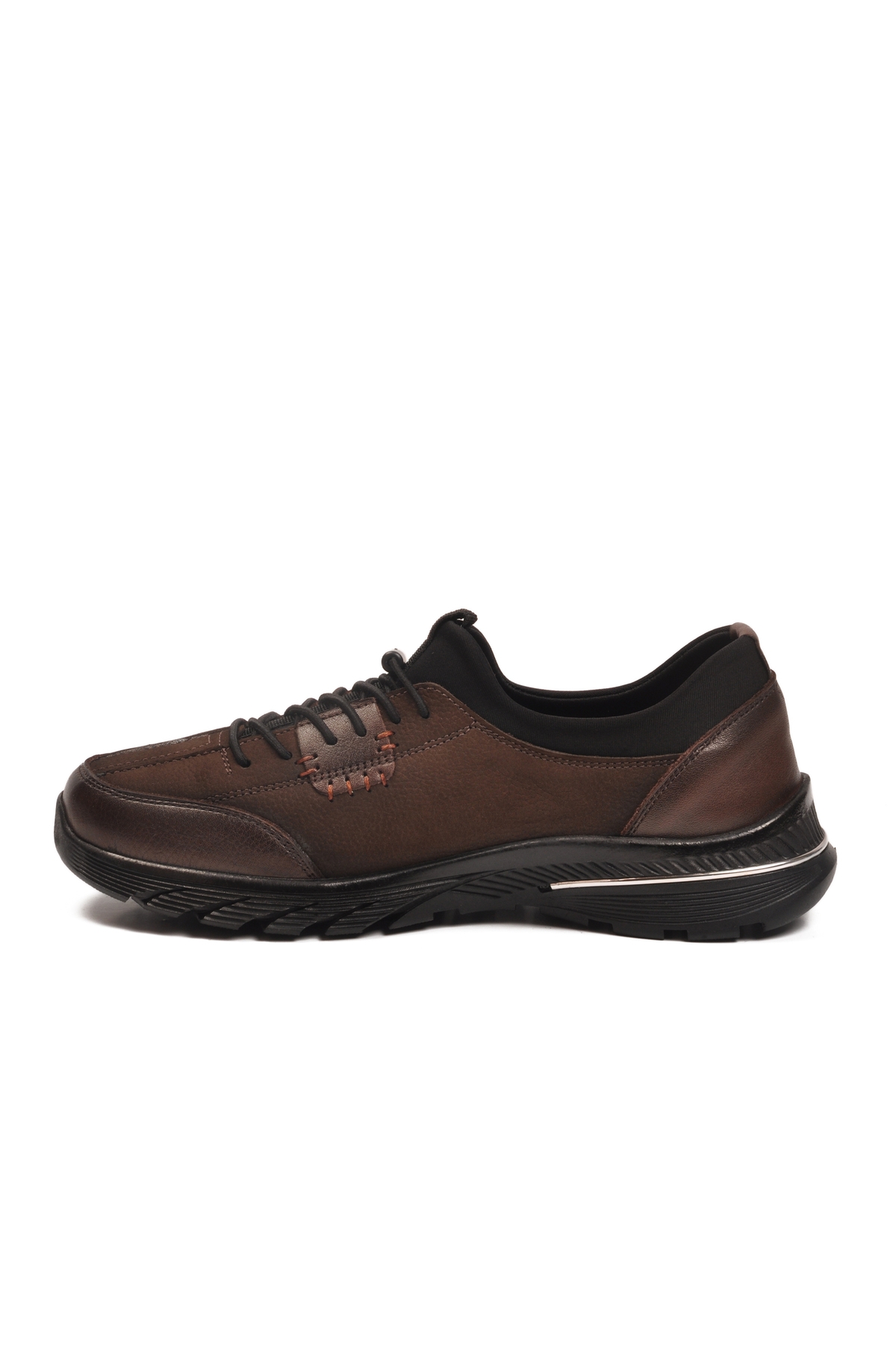 Aspor Kahve Nubuk Hakiki Deri Kadın Casual Ayakkabı - Görsel 5