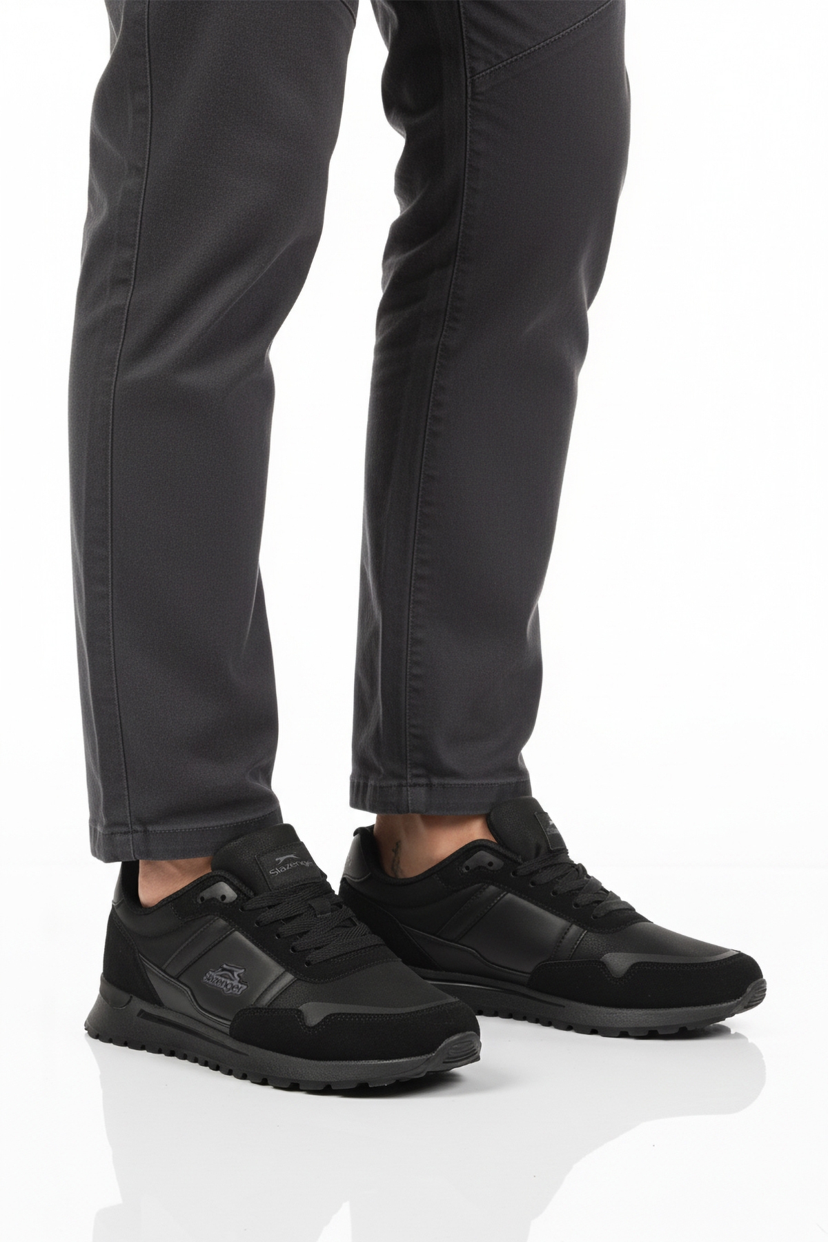 Siyah Bağcıklı Erkek Spor Ayakkabı - Görsel 2