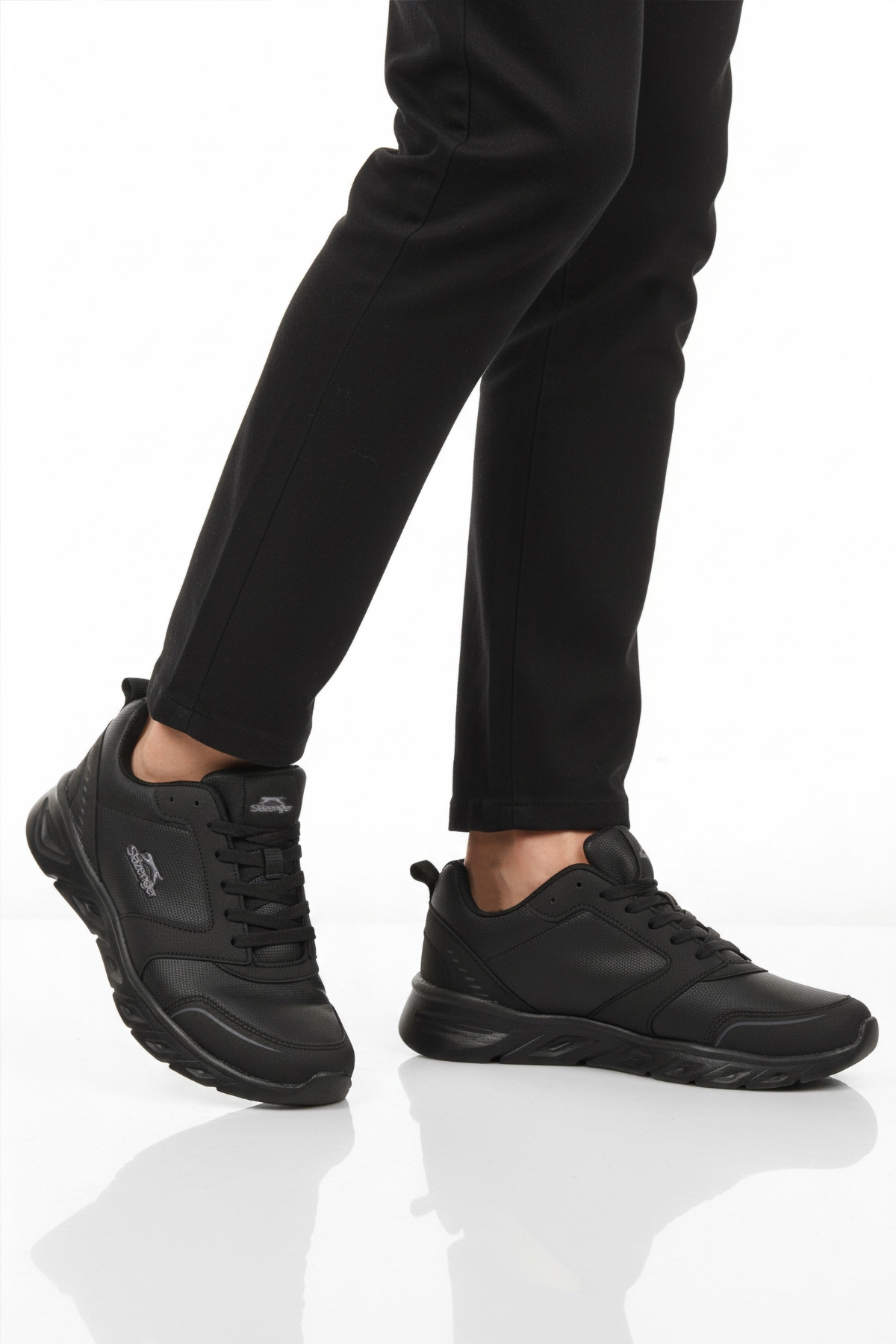 Siyah Bağcıklı Erkek Spor Ayakkabı - Görsel 2