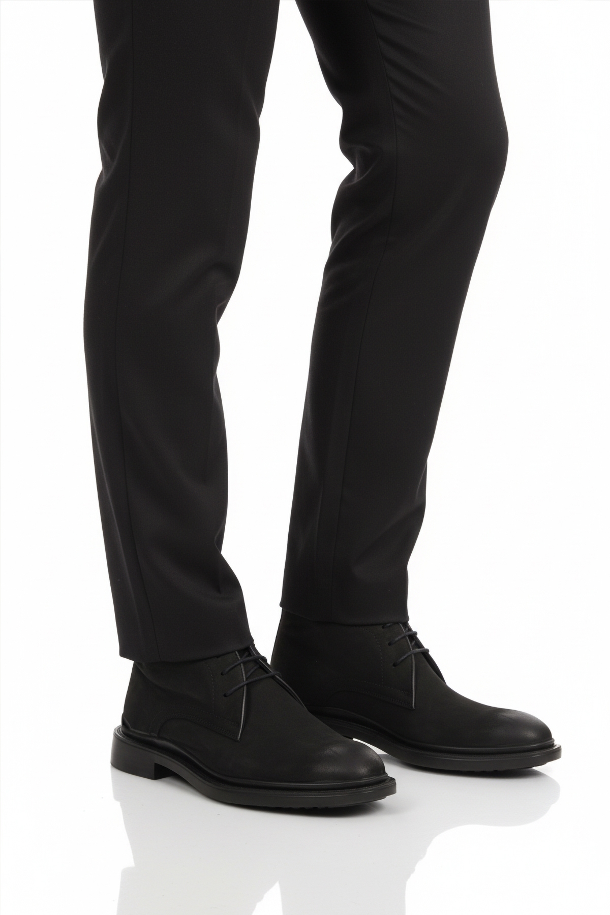 Aspor Siyah Bağcıklı Hakiki Deri Erkek Klasik Bot - Görsel 2