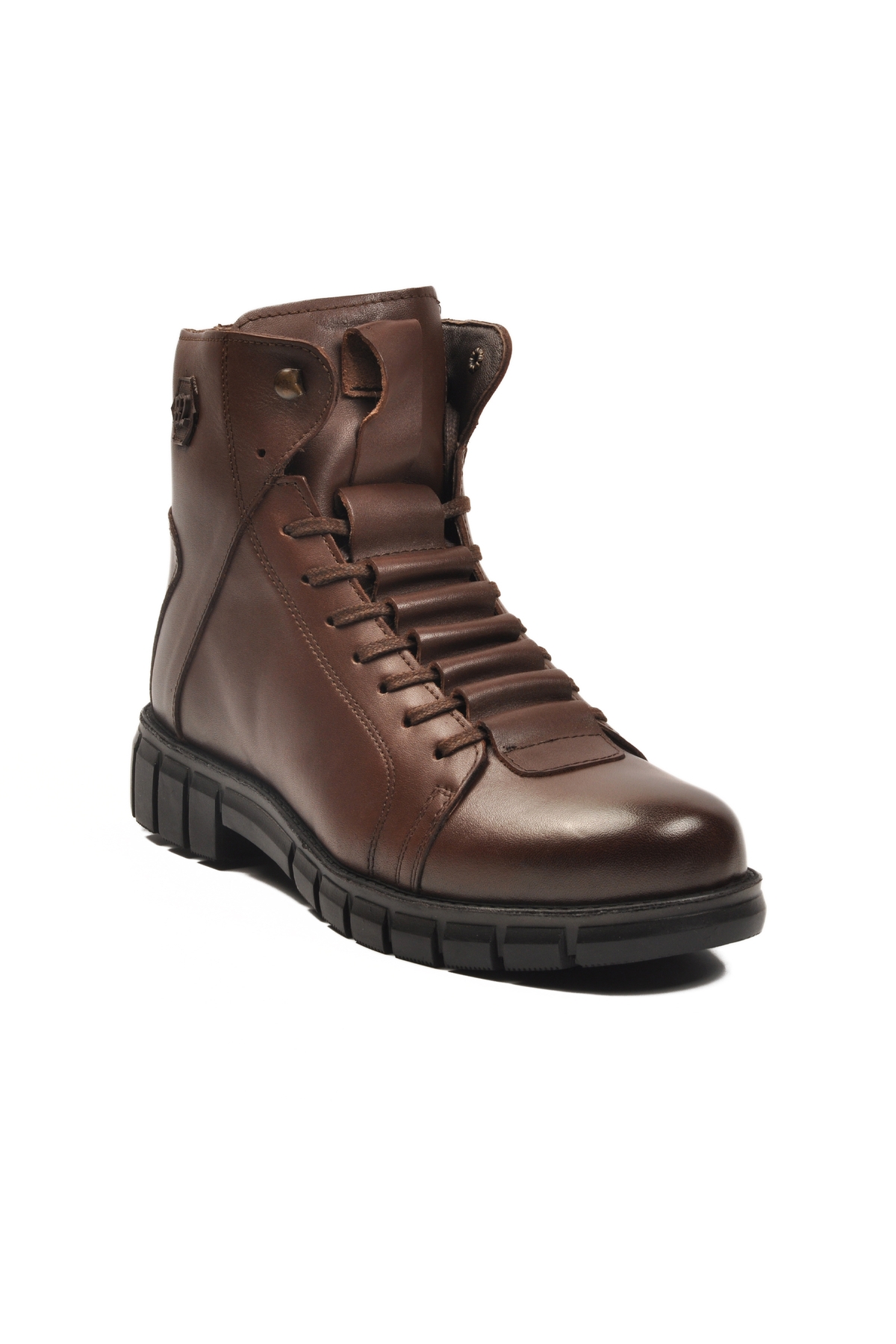 Aspor Kahve Hakiki Deri Kürklü Erkek Klasik Bot - Görsel 4