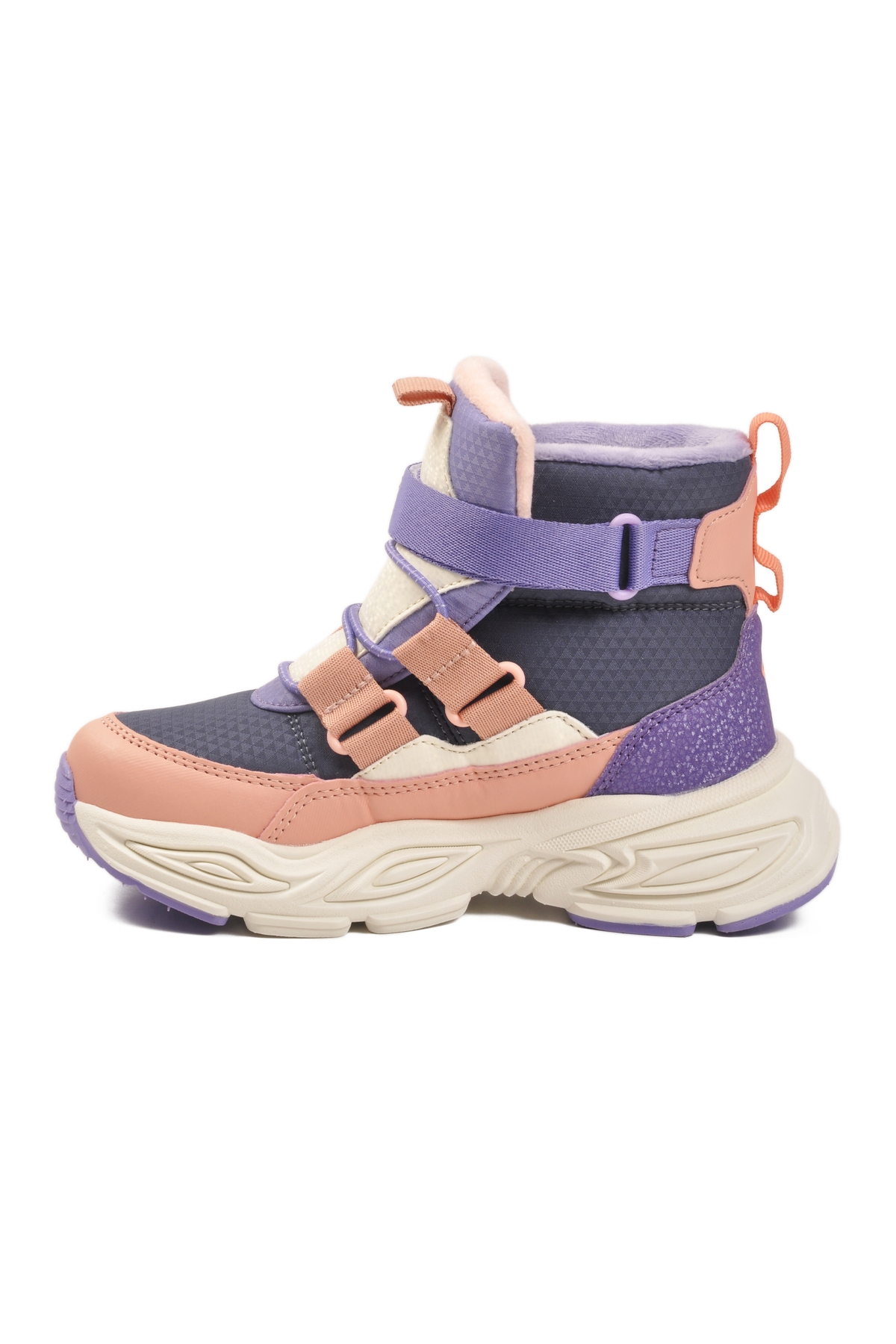 Pudra Cırtlı İçi Polarlı Kız Çocuk Sneaker Bot - Görsel 3