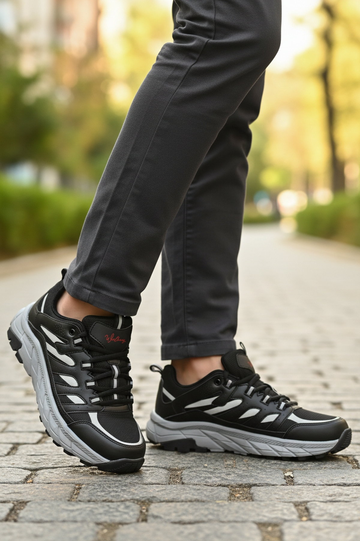 Siyah Buz Bağcıklı Kaymaz Erkek Outdoor Ayakkabı Sedona M - Görsel 4