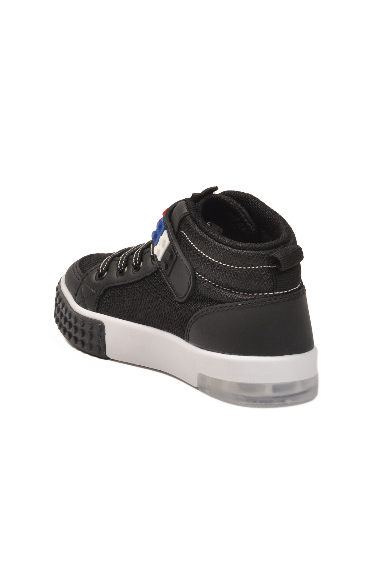 Siyah Beyaz Cırtlı Erkek Çocuk Hi Sneaker - Görsel 5