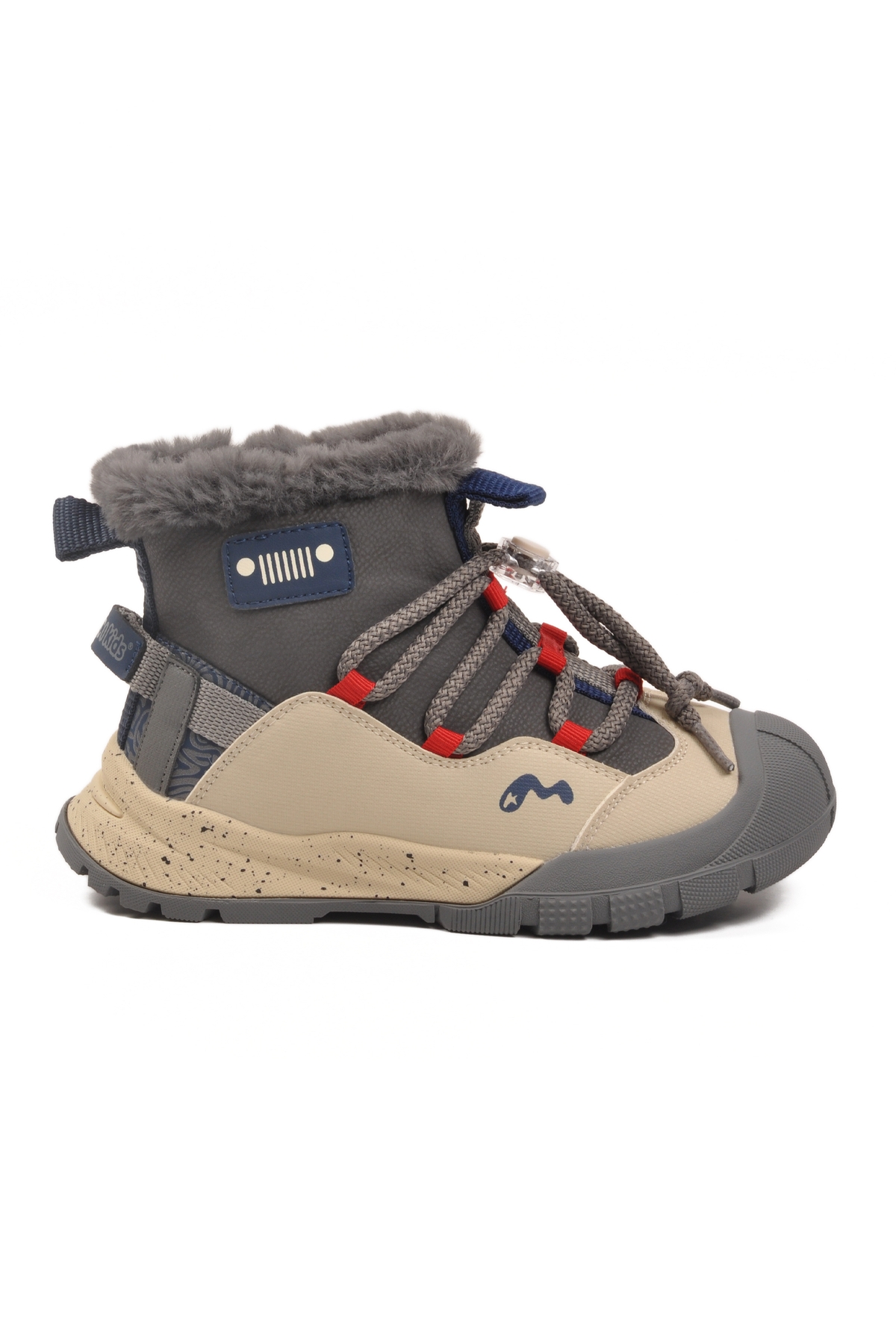 Gri İçi Kürklü Soğuğa Dirençli Kaymaz Taban Erkek Çocuk Bot 22671 F - Görsel 3