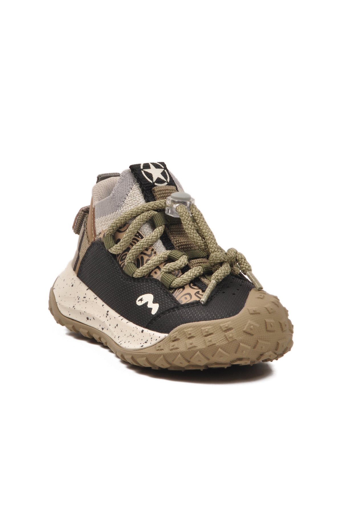 Siyah Bağcıklı Hafif Esnek Kaymaz Erkek Çocuk Spor Ayakkabı 22674 P - Görsel 4