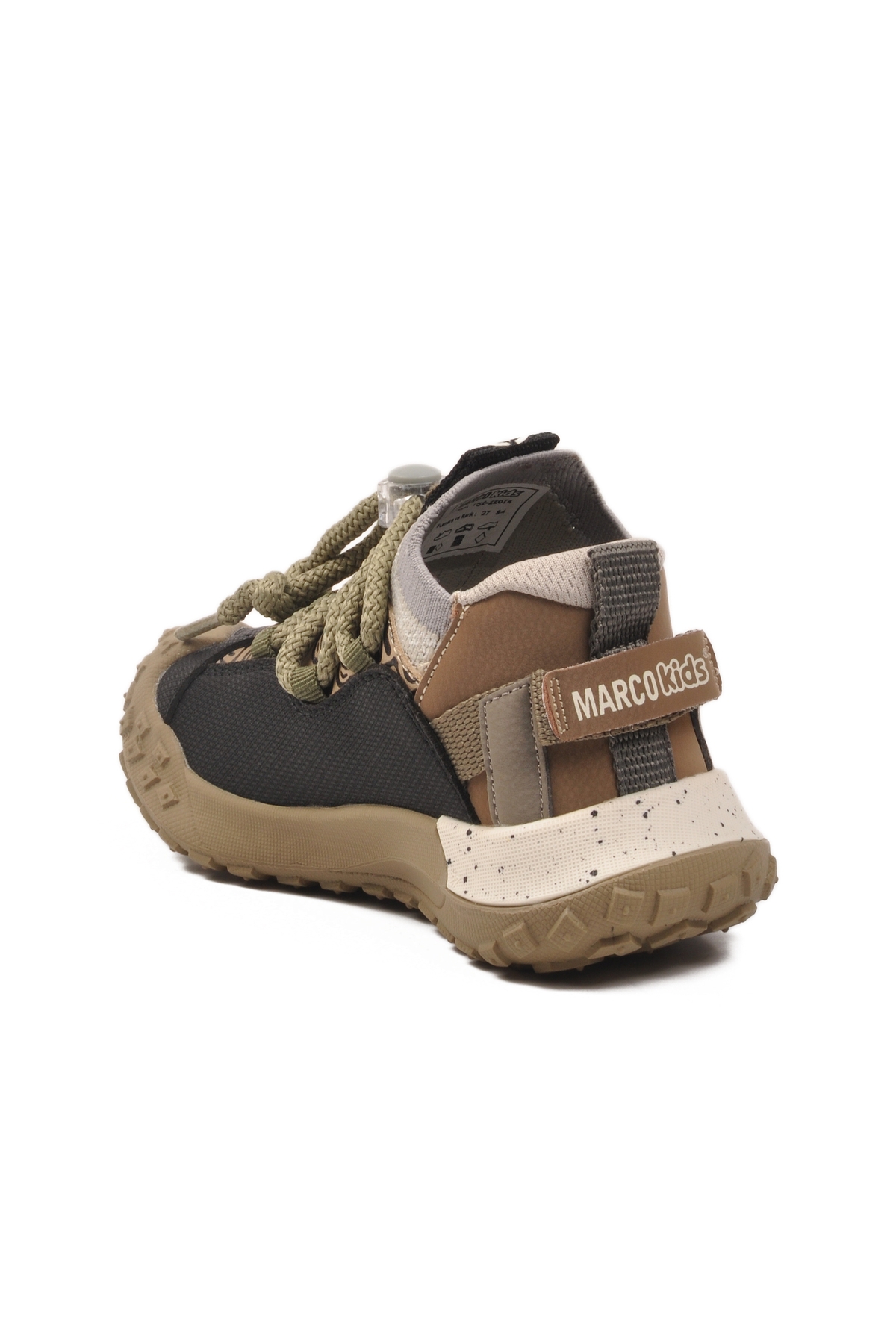 Siyah Bağcıklı Hafif Esnek Kaymaz Erkek Çocuk Spor Ayakkabı 22674 P - Görsel 5