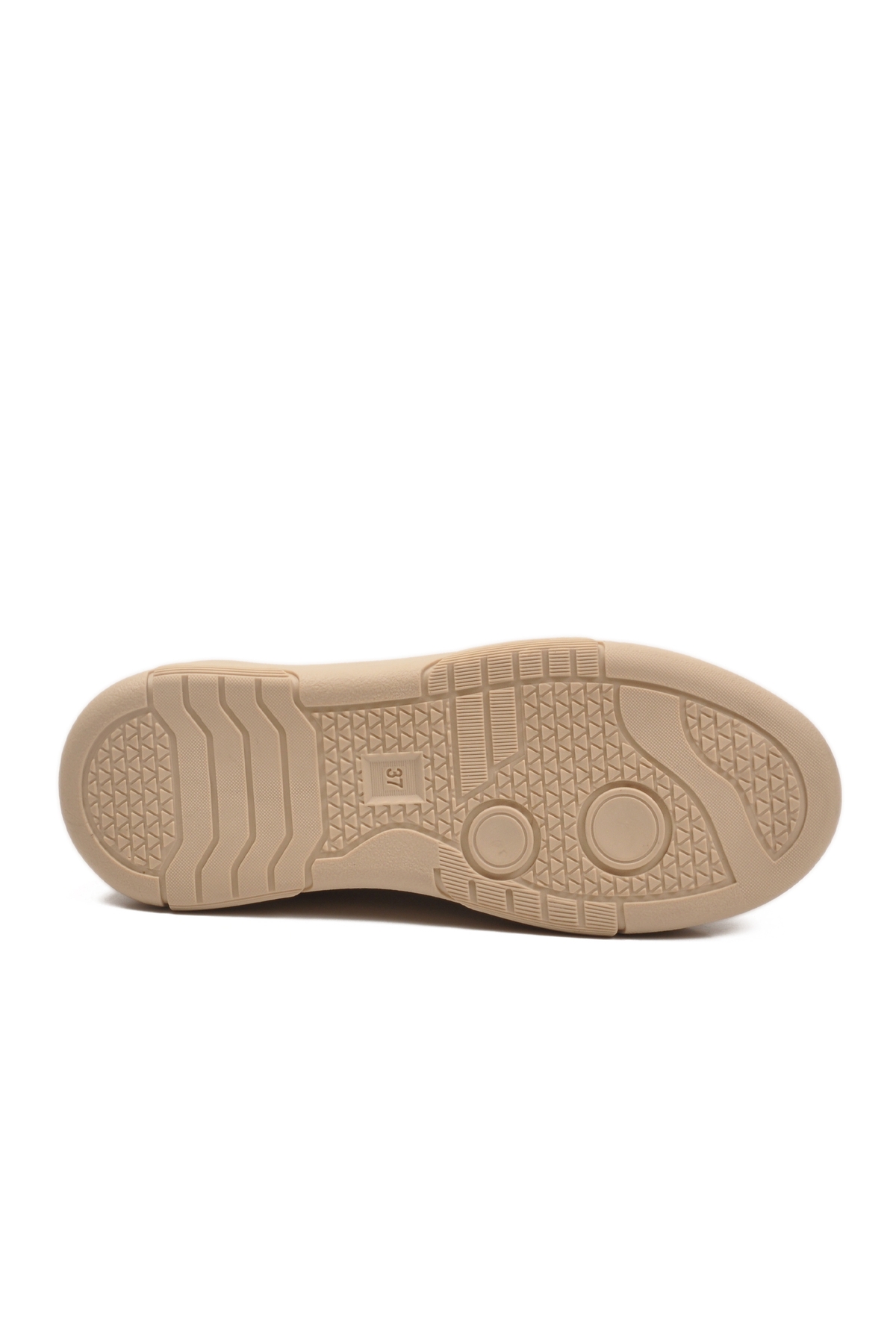 Bej Kalın Taban Bağcıklı Unisex Spor Ayakkabı OZ-03 Z - Görsel 6