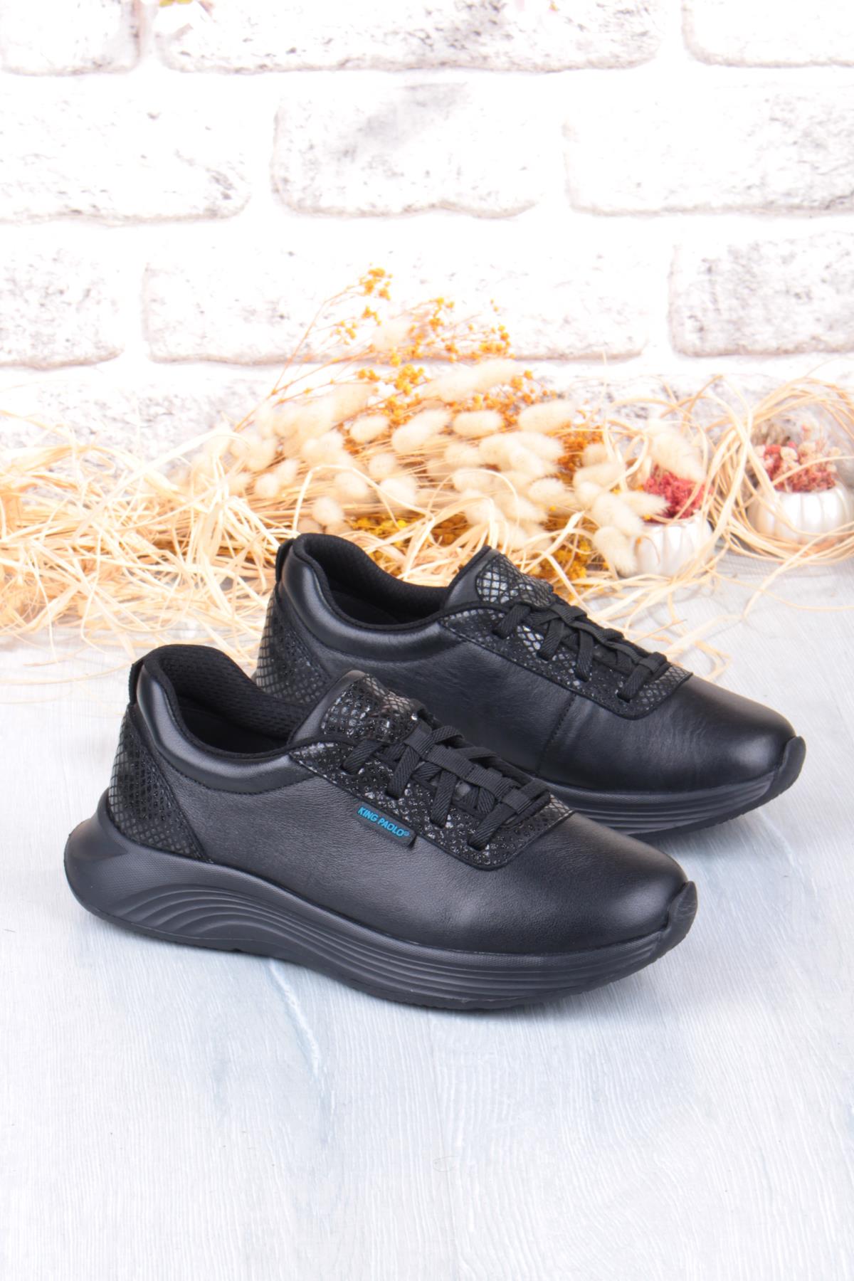 I5211 Izabel Comfort Lastik Bağcıklı Hakiki Deri Kadın Ayakkabı - Görsel 2