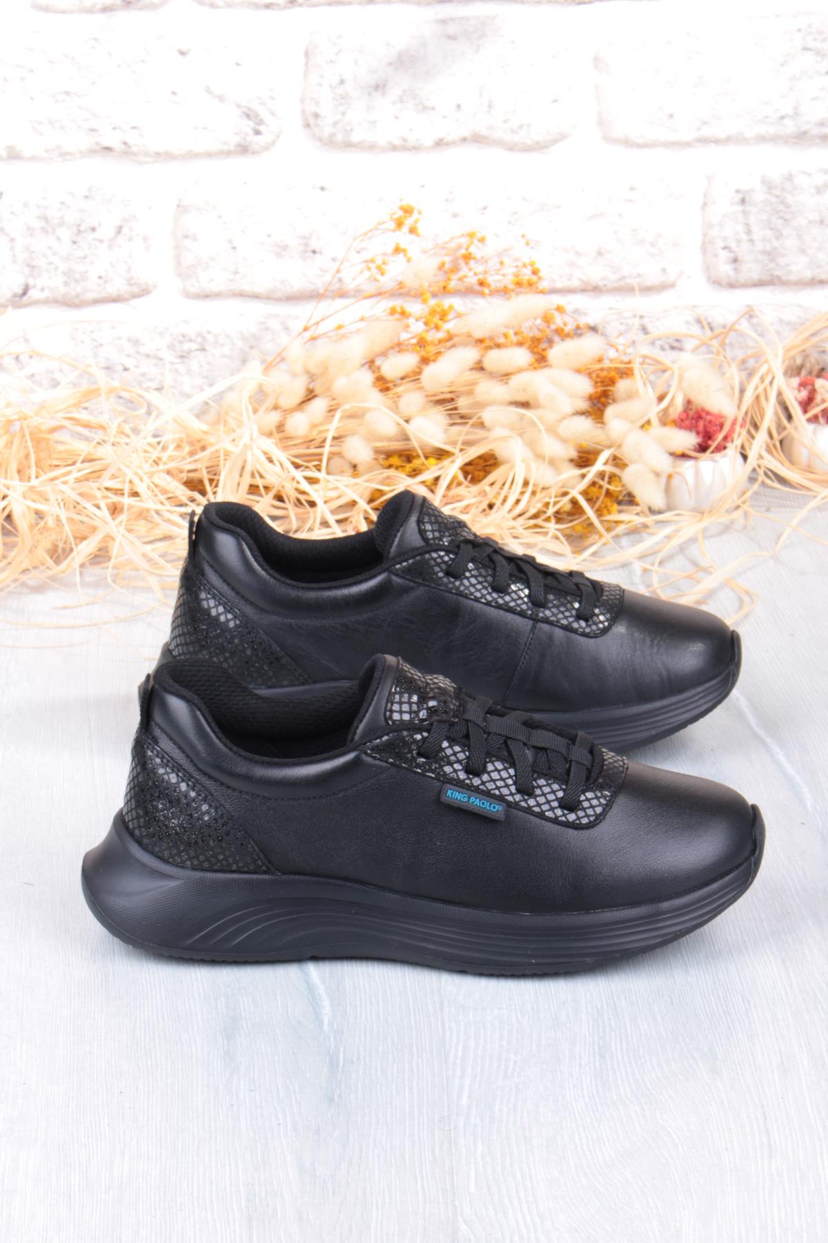 I5211 Izabel Comfort Lastik Bağcıklı Hakiki Deri Kadın Ayakkabı - Görsel 3