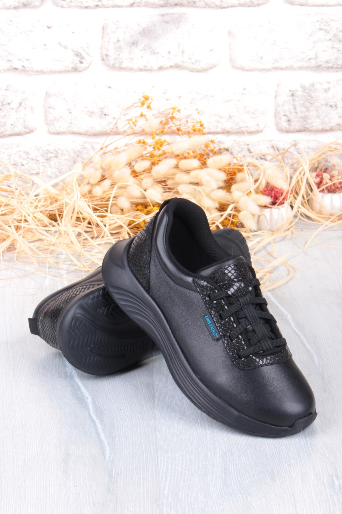 I5211 Izabel Comfort Lastik Bağcıklı Hakiki Deri Kadın Ayakkabı - Görsel 7