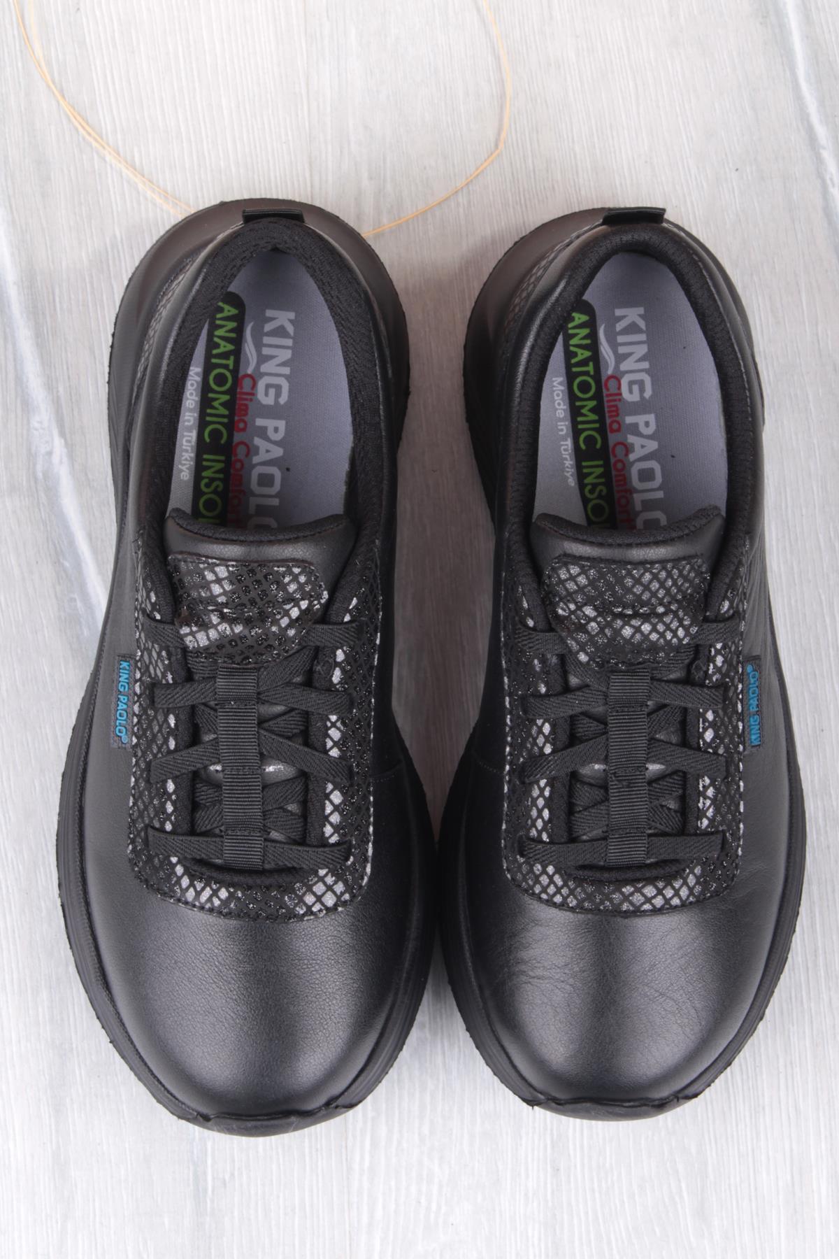 I5211 Izabel Comfort Lastik Bağcıklı Hakiki Deri Kadın Ayakkabı - Görsel 8