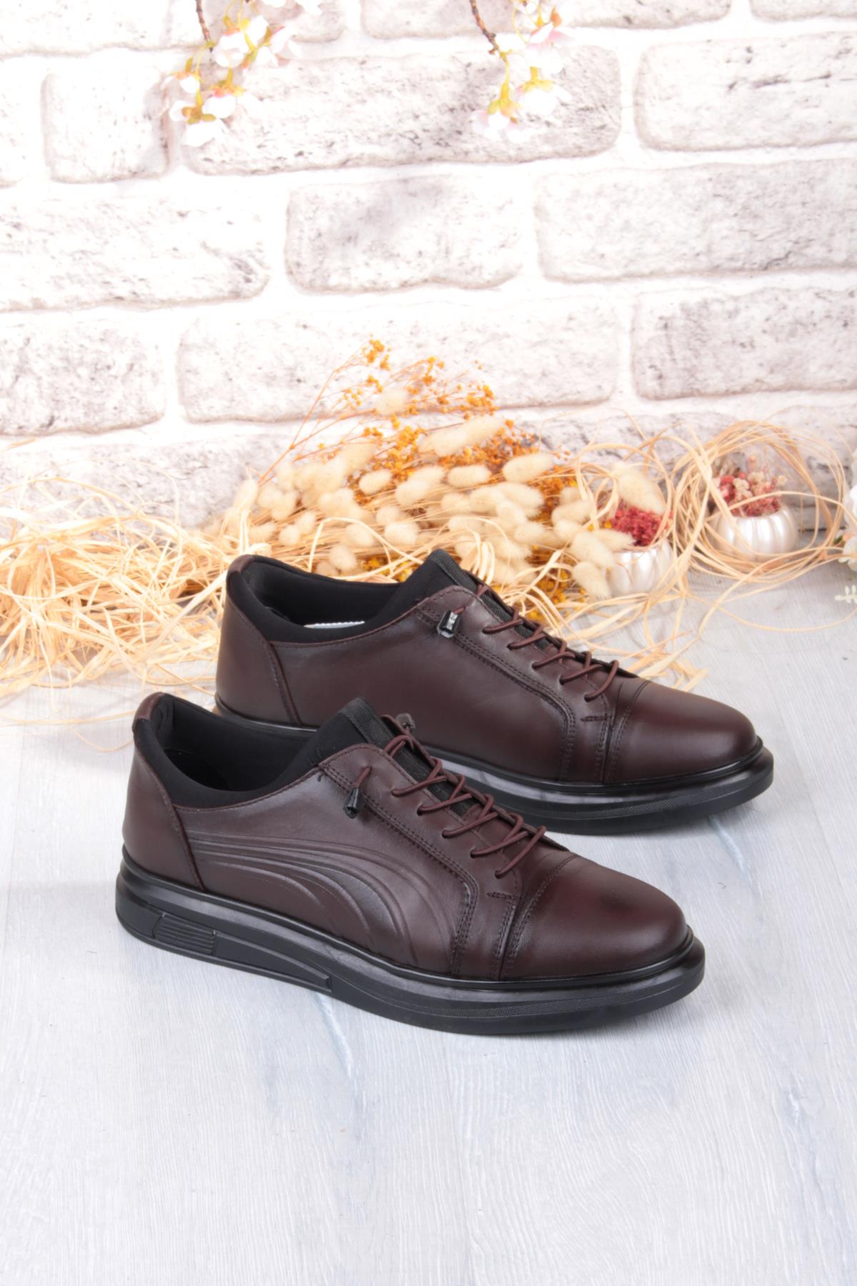 8918 Napa Rahat Kauçuk Taban Orijinal Hakiki Deri Erkek Ayakkabı - Görsel 2