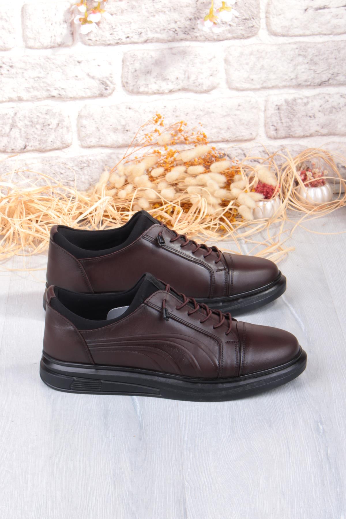 8918 Napa Rahat Kauçuk Taban Orijinal Hakiki Deri Erkek Ayakkabı - Görsel 3