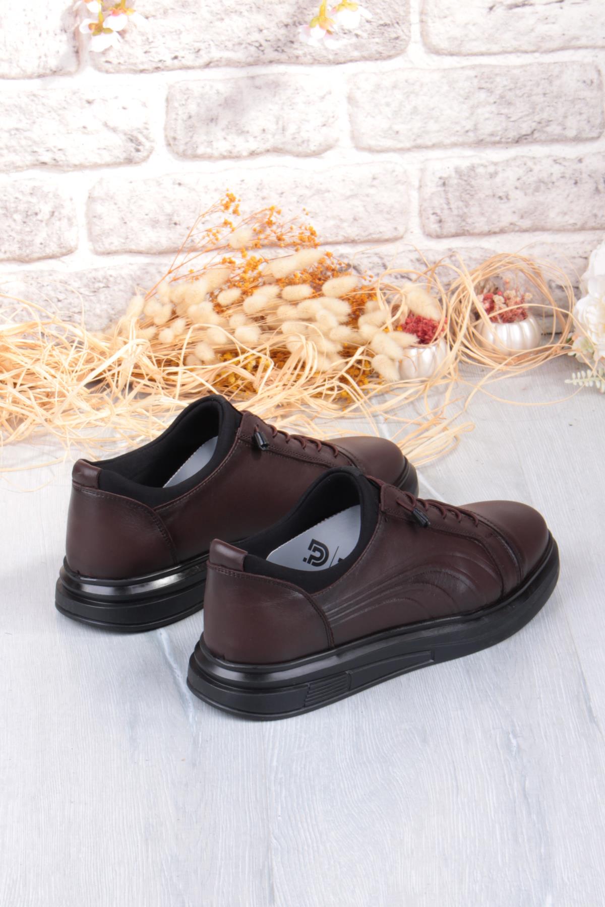 8918 Napa Rahat Kauçuk Taban Orijinal Hakiki Deri Erkek Ayakkabı - Görsel 5