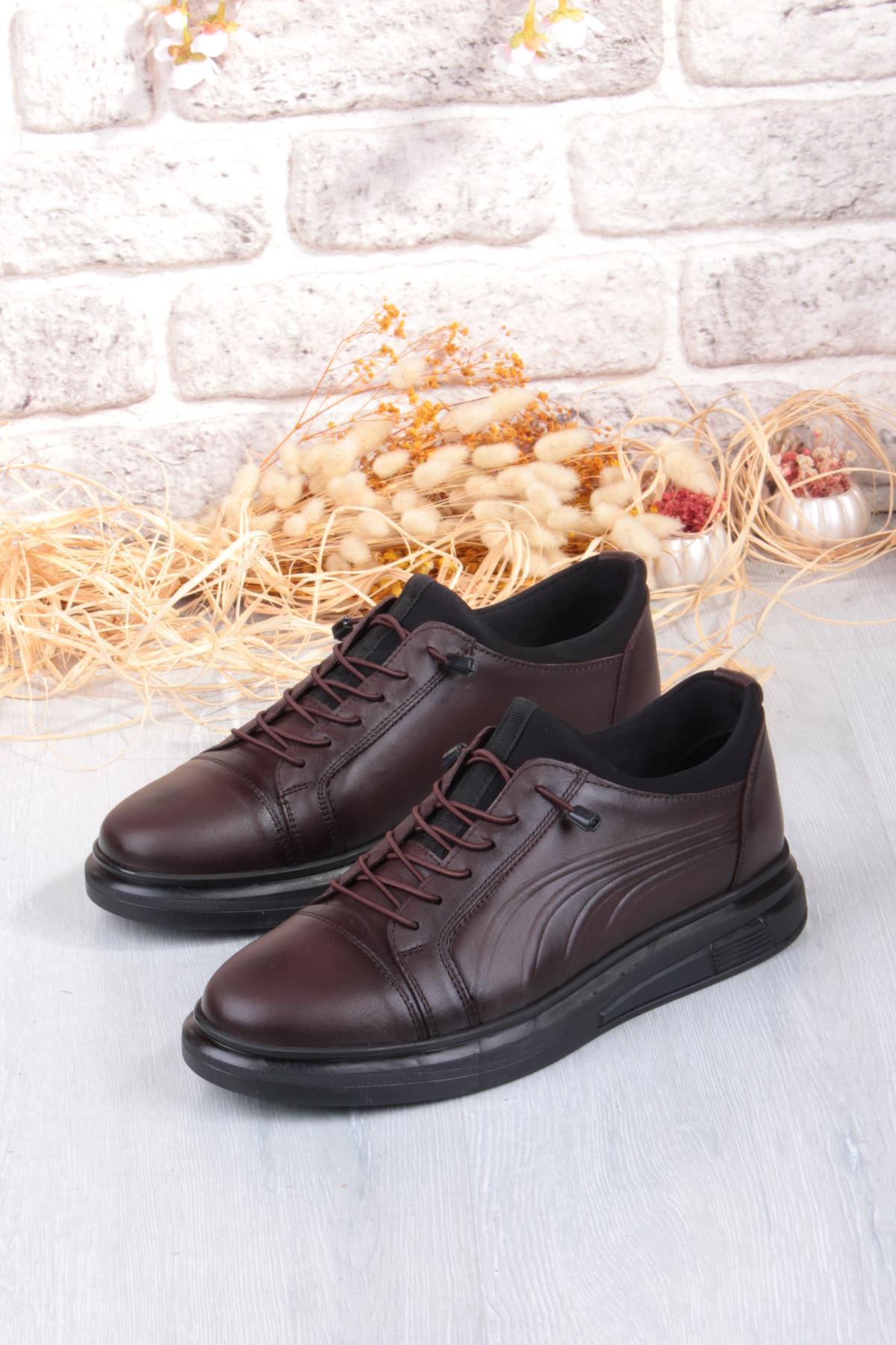 8918 Napa Rahat Kauçuk Taban Orijinal Hakiki Deri Erkek Ayakkabı - Görsel 6