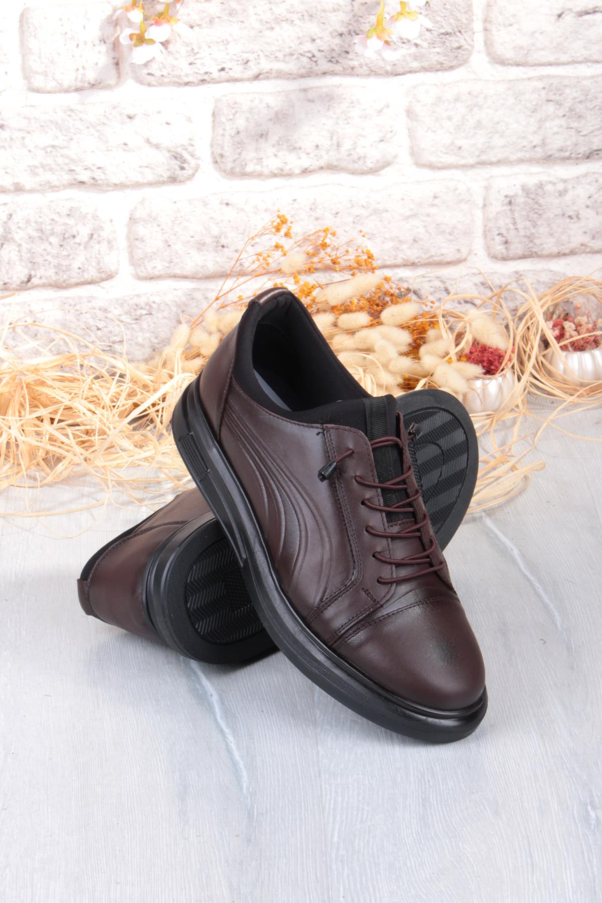 8918 Napa Rahat Kauçuk Taban Orijinal Hakiki Deri Erkek Ayakkabı - Görsel 7