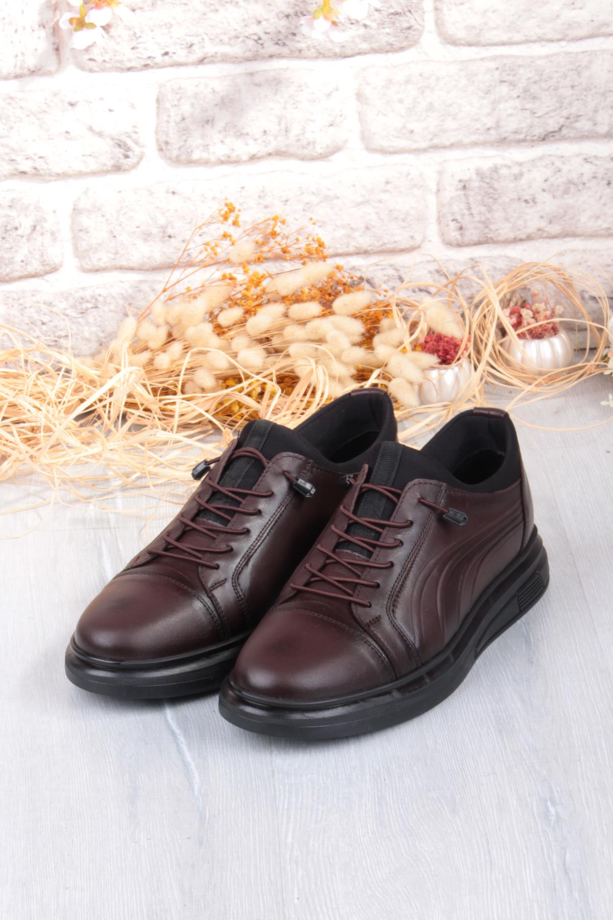 8918 Napa Rahat Kauçuk Taban Orijinal Hakiki Deri Erkek Ayakkabı - Görsel 8