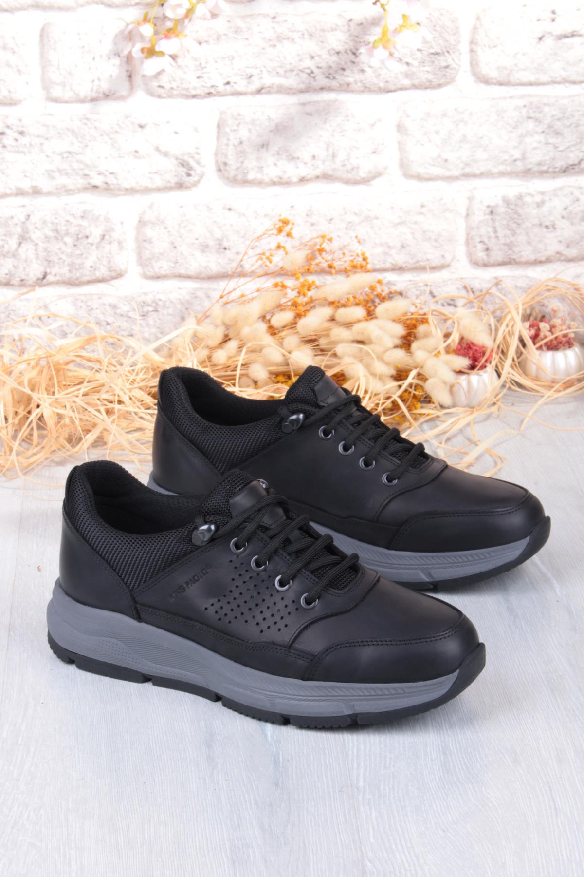 I1287 Kruvasan Hafif Rahat Yürüyüş Ayakkabısı Hakiki Deri Erkek Ayakkabı - Görsel 2