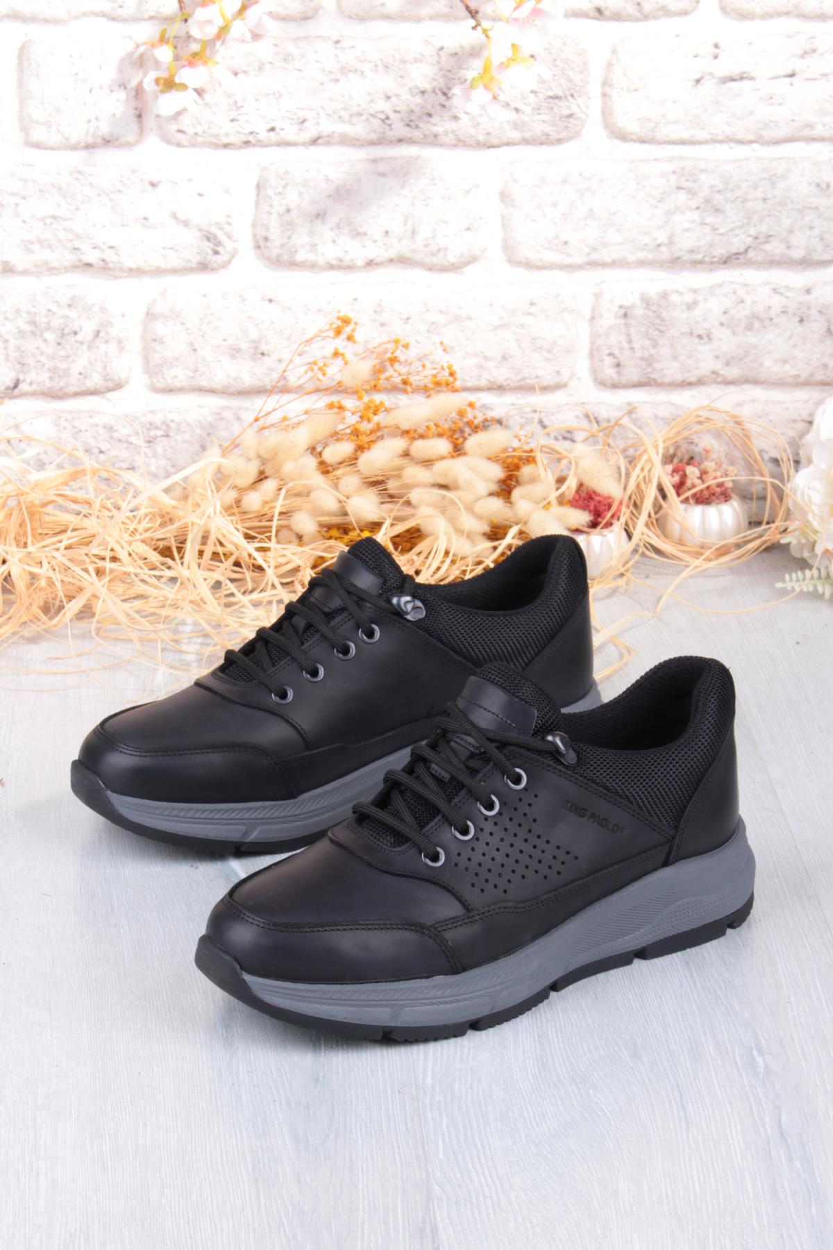 I1287 Kruvasan Hafif Rahat Yürüyüş Ayakkabısı Hakiki Deri Erkek Ayakkabı - Görsel 6