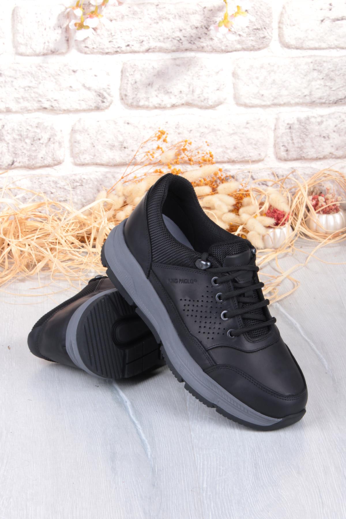 I1287 Kruvasan Hafif Rahat Yürüyüş Ayakkabısı Hakiki Deri Erkek Ayakkabı - Görsel 7