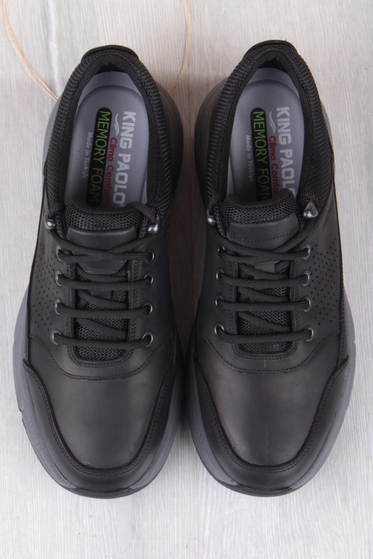 I1287 Kruvasan Hafif Rahat Yürüyüş Ayakkabısı Hakiki Deri Erkek Ayakkabı - Görsel 8