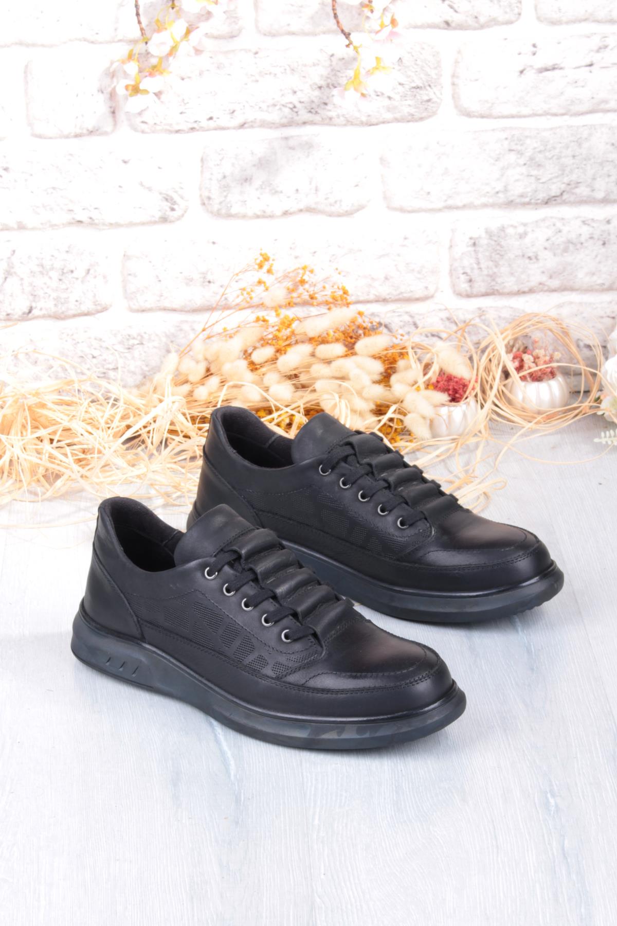 8932 Napa Rahat Kauçuk Taban Orijinal Hakiki Deri Erkek Ayakkabı - Görsel 2