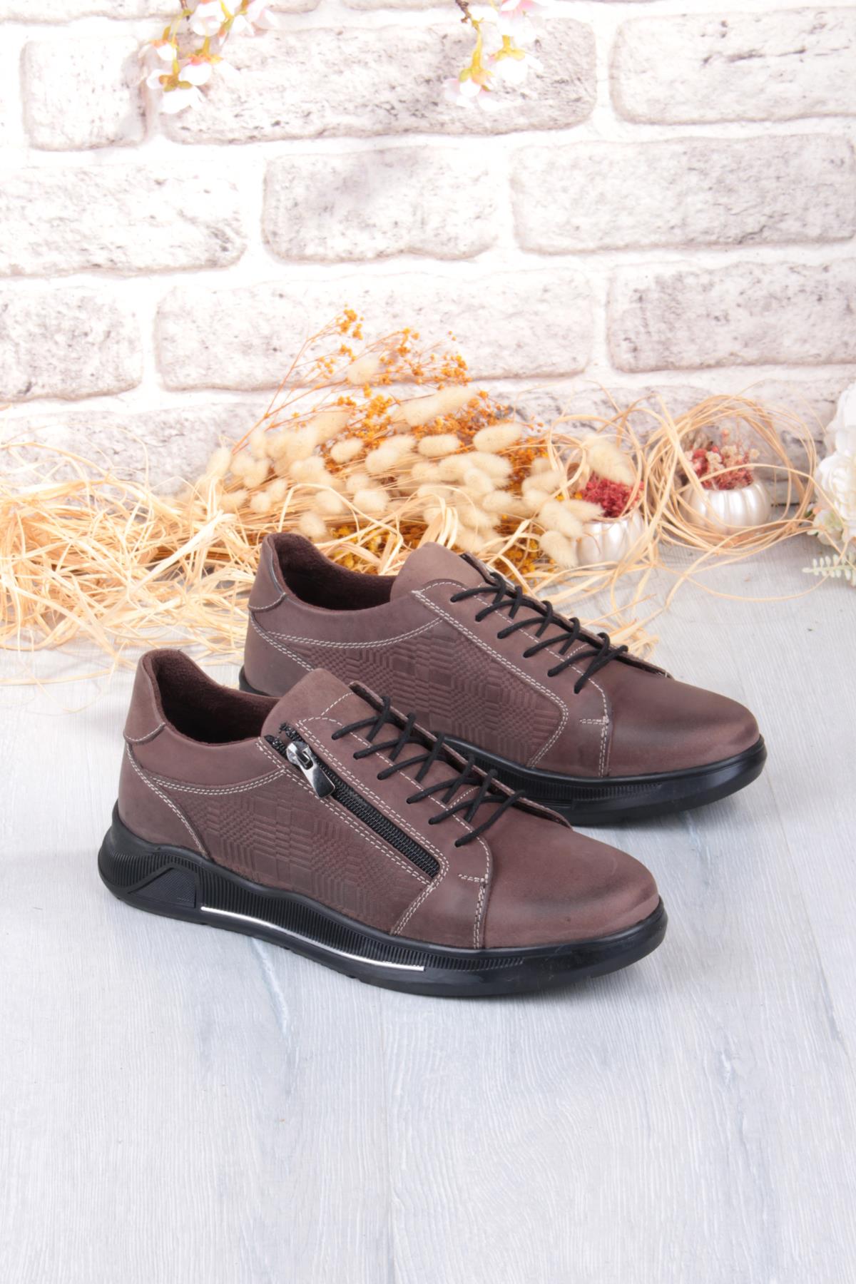 9082 Rahat Kauçuk Taban Orijinal Hakiki Deri Erkek Ayakkabı - Görsel 2