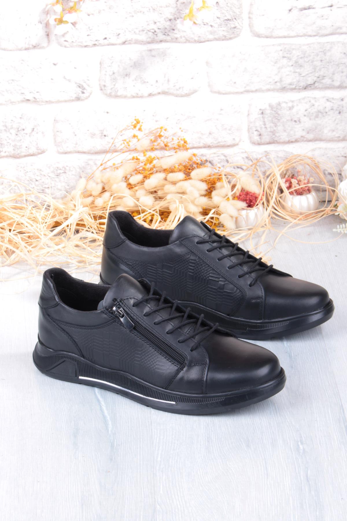 9082 Rahat Kauçuk Taban Orijinal Hakiki Deri Erkek Ayakkabı - Görsel 2