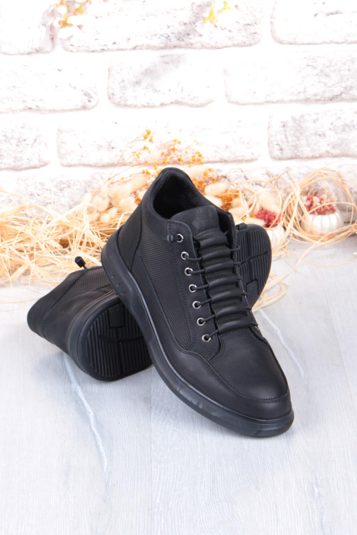 9014 Grezör Rahat Kauçuk Taban Orijinal Hakiki Deri Lastik Bağçıklı Erkek Bot - Görsel 7