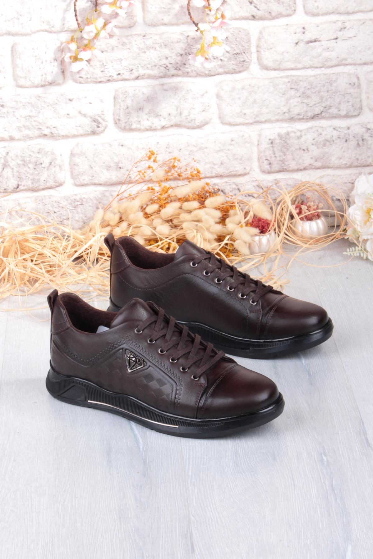 9022 Napa Rahat Kauçuk Taban Orijinal Hakiki Deri Erkek Ayakkabı - Görsel 2