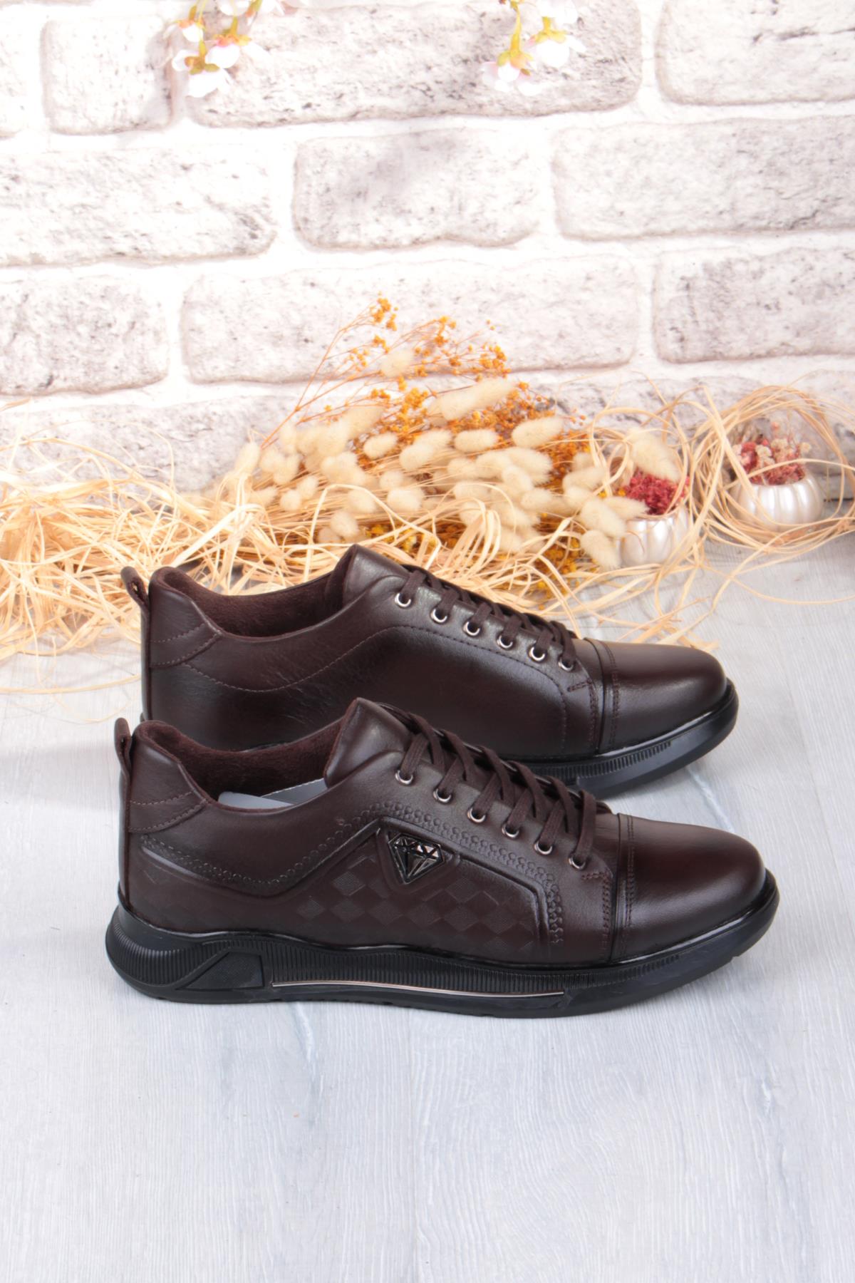 9022 Napa Rahat Kauçuk Taban Orijinal Hakiki Deri Erkek Ayakkabı - Görsel 3