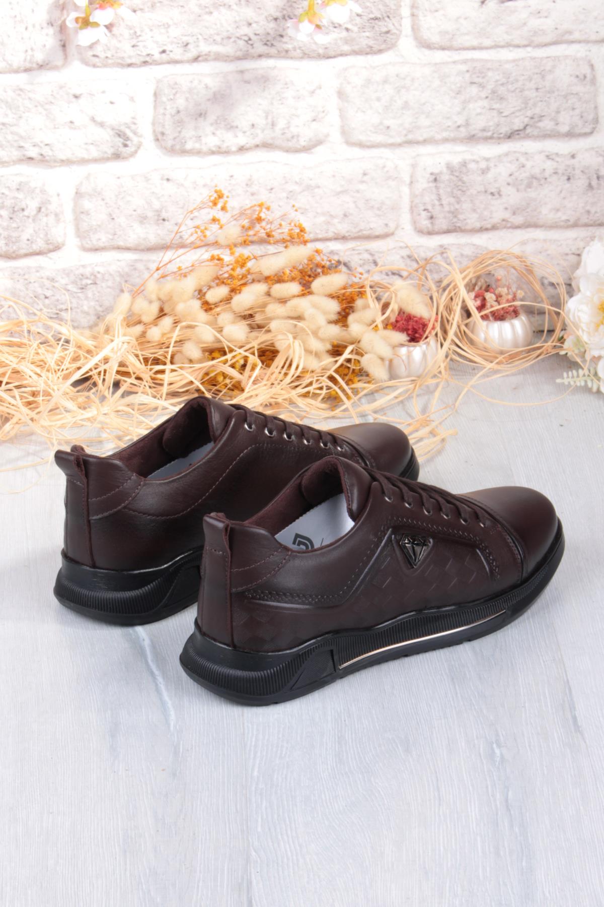 9022 Napa Rahat Kauçuk Taban Orijinal Hakiki Deri Erkek Ayakkabı - Görsel 6